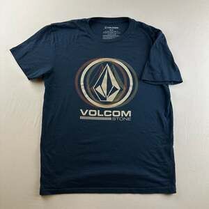 Volcom Men's Circle Stone Graphic Short Sleeve T-Shirt in Navy